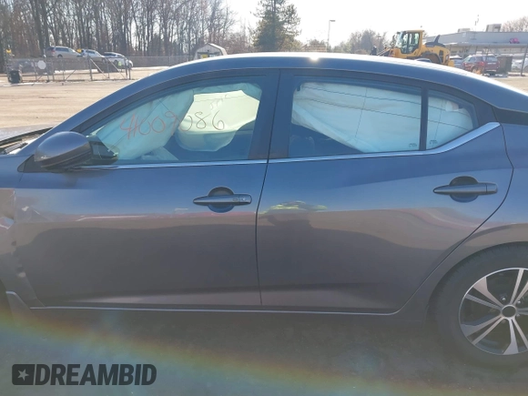 2020 Nissan Sentra SV with VIN 3N1AB8CV5LY257317, listed as a IAAI auction lot 41009086 with 63,048 mi miles. Bid and sale history available at carsss.com. Image 15.