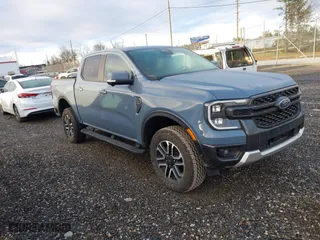 2024 Ford Ranger LARIAT with VIN 1FTER4KH7RLE02681, listed as a IAAI auction lot 41045878 with 10,527 mi miles. Bid and sale history available at carsss.com. Image 1.