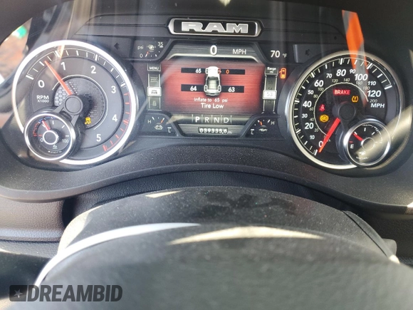 2023 Ram 2500 Laramie with VIN 3C6UR5FL9PG519650, listed as a Copart auction lot 61636815 with 39,335 mi miles and Salvage title. Bid and sale history available at DreamBid. Image 9.