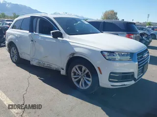 2019 Audi Q7 Premium Plus with VIN WA1LAAF72KD034421, listed as a IAAI auction lot 42181886 with 46,512 mi miles and . Bid and sale history available at DreamBid. Image 1.