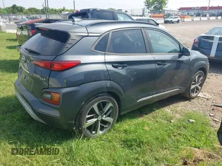 2019 Hyundai Kona Limited with VIN KM8K33A51KU384244, listed as a IAAI auction lot 42779449 with 61,195 mi miles and . Bid and sale history available at DreamBid. Image 4.