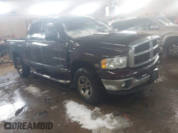 2004 Dodge 1500 SLT with VIN 1D7HU18D34J164093, listed as a IAAI auction lot 41525383 with 196,062 mi miles and . Bid and sale history available at DreamBid. Image 1.