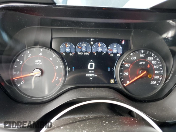 2021 Chevrolet Camaro ZL1 with VIN 1G1FJ1R60M0105348, listed as a Copart auction lot 44238115 with 15,373 mi miles and Salvage Title. Bid and sale history available at carsss.com. Image 9.