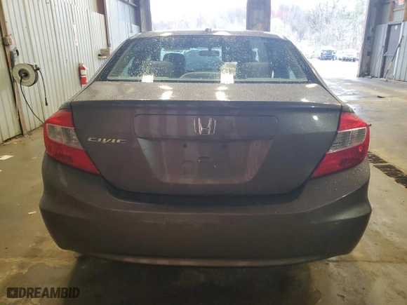 2012 Honda Civic Sdn EX-L with VIN 2HGFB2F94CH526610, listed as a Copart auction lot 51259395 with 209,063 mi miles and Salvage Title. Bid and sale history available at carsss.com. Image 6.