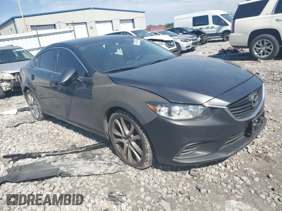 2016 Mazda Mazda6 i Touring with VIN JM1GJ1V51G1402829, listed as a Copart auction lot 74257984 with 134,648 mi miles and Salvage Title. Bid and sale history available at carsss.com. Image 4.
