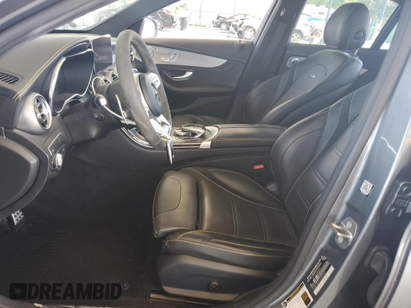 2020 Mercedes-Benz C 63 AMG with VIN 55SWF8GB7LU330754, listed as a Copart auction lot 75277924 with 64,076 mi miles and Salvage title. Bid and sale history available at DreamBid. Image 7.