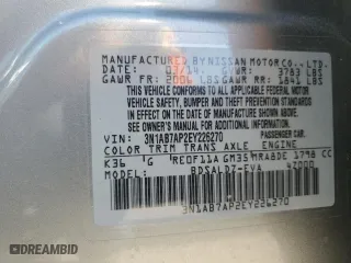 2014 Nissan Sentra SV with VIN 3N1AB7AP2EY226270, listed as a Copart auction lot 67609454 with 107,873 mi miles and Salvage Title. Bid and sale history available at carsss.com. Image 12.