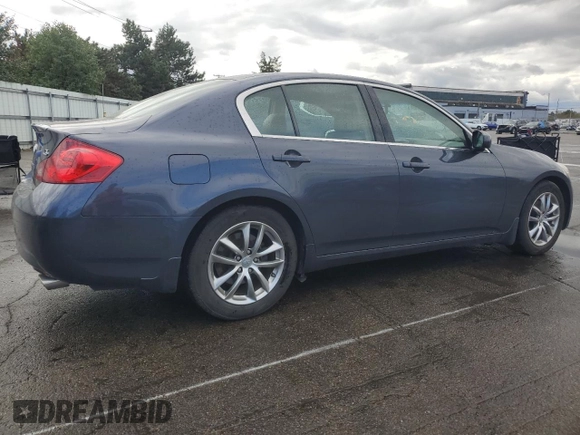 2007 Infiniti G35 Journey with VIN JNKBV61E37M724595, listed as a Copart auction lot 75859344 with 69,052 mi miles and Salvage Title. Bid and sale history available at DreamBid. Image 3.
