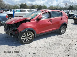 2015 Kia Sportage LX with VIN KNDPB3AC7F7743581, listed as a Copart auction lot 51940495 with 127,680 mi miles and Salvage Title. Bid and sale history available at DreamBid. Image 1.