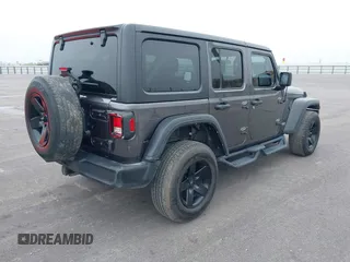 2021 Jeep Wrangler Unlimited Willys with VIN 1C4HJXDM4MW825094, listed as a IAAI auction lot 41515794 with 41,653 mi miles and . Bid and sale history available at DreamBid. Image 4.