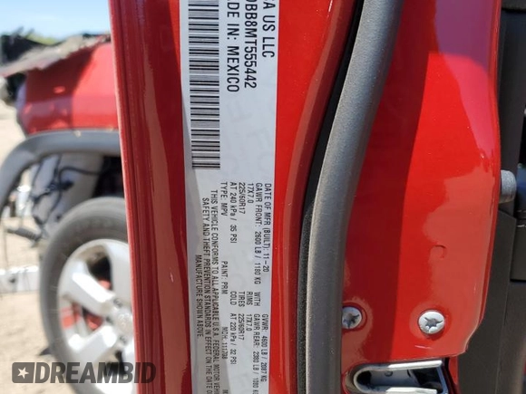 2021 Jeep Compass Latitude with VIN 3C4NJDBB8MT555442, listed as a Copart auction lot 56505235 with 39,793 mi miles and Salvage title. Bid and sale history available at DreamBid. Image 13.