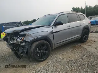 2023 Volkswagen Atlas SEL R-Line Black with VIN 1V2SR2CA1PC523727, listed as a Copart auction lot 58969365 with 27,169 mi miles and Salvage title. Bid and sale history available at DreamBid. Image 1.
