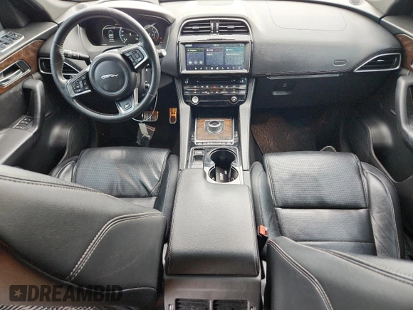 2017 Jaguar F-Pace 35t R-Sport with VIN SADCL2BV4HA097710, listed as a Copart auction lot 61068995 with 131,827 mi miles and Salvage title. Bid and sale history available at DreamBid. Image 8.