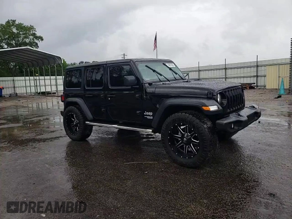 2021 Jeep Wrangler Unlimited Sport Altitude with VIN 1C4HJXDN5MW525525, listed as a Copart auction lot 55897605 with 54,554 mi miles and Salvage title. Bid and sale history available at DreamBid. Image 13.