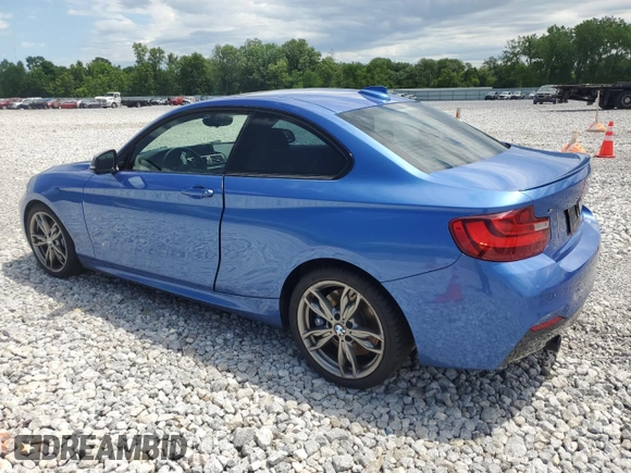 2015 BMW 2 Series M235i xDrive with VIN WBA1J9C57FVX99068, listed as a Copart auction lot 58204484 with 127,706 mi miles. Bid and sale history available at carsss.com. Image 2.