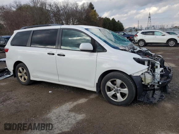 2018 Toyota Sienna L with VIN 5TDZZ3DC1JS907423, listed as a Copart auction lot 78247414 with 138,385 mi miles and Salvage Title. Bid and sale history available at DreamBid. Image 4.