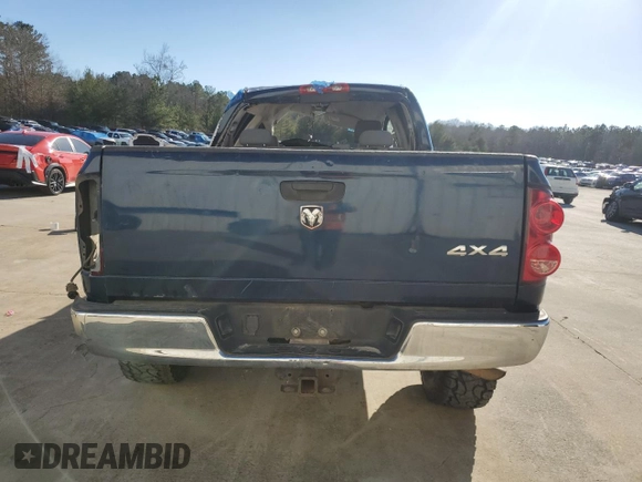 2007 Dodge Ram 2500 SLT with VIN 1D7KS28D27J589732, listed as a Copart auction lot 43935085 with 0 mi miles and Salvage Title. Bid and sale history available at carsss.com. Image 6.