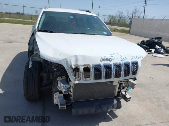 2019 Jeep Cherokee Latitude Plus with VIN 1C4PJLLB5KD301109, listed as a IAAI auction lot 41858478 with 52,647 mi miles and . Bid and sale history available at DreamBid. Image 6.