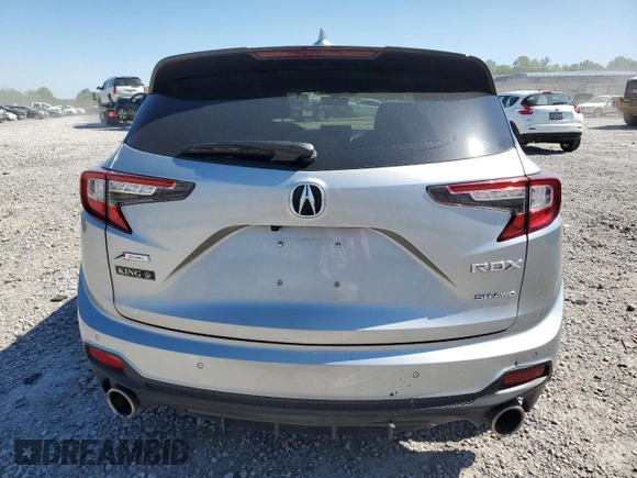2023 Acura RDX w/A-Spec Package with VIN 5J8TC2H62PL008314, listed as a Copart auction lot 52174734 with 15,653 mi miles. Bid and sale history available at carsss.com. Image 6.