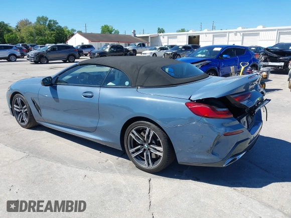 2022 BMW 8 Series 840i with VIN WBADZ4C02NCH76601, listed as a IAAI auction lot 41828172 with 23,168 mi miles. Bid and sale history available at carsss.com. Image 3.