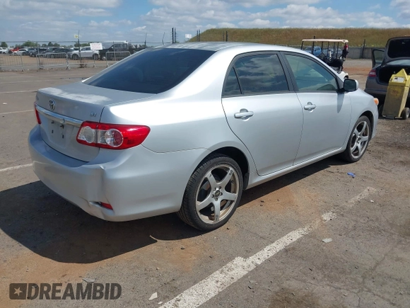 2011 Toyota Corolla L with VIN JTDBU4EE9B9156724, listed as a IAAI auction lot 42138344 with 96,486 mi miles and . Bid and sale history available at DreamBid. Image 4.