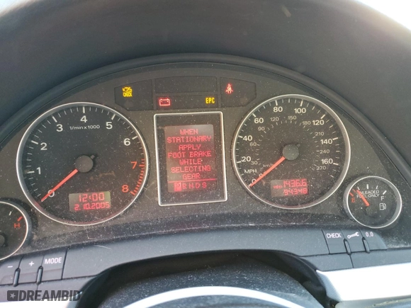 2006 Audi A4 2.0T with VIN WAUDF78E16A050303, listed as a Copart auction lot 42954185 with 94,348 mi miles and Clean Title. Bid and sale history available at carsss.com. Image 9.