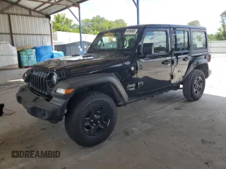 2020 Jeep Wrangler Unlimited Sport with VIN 1C4HJXDM3LW231868, listed as a Copart auction lot 60890985 with 46,087 mi miles and Salvage title. Bid and sale history available at DreamBid. Image 1.