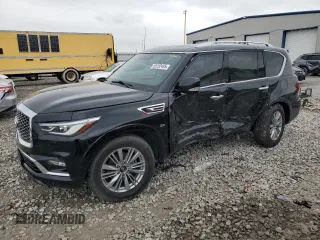 2019 Infiniti QX80 Luxe z VIN JN8AZ2NE4K9233361, wystawiony jako Copart lot #55152495 z przebiegiem 100 382 mil mil oraz Szkoda całkowita • Salvage title. Historia ofert i sprzedaży dostępna na DreamBid. Obrazek 1.
