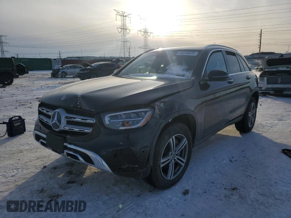 2022 Mercedes-Benz GLC 300 with VIN W1N0G8EB7NV353357, listed as a Copart auction lot 45248695 with 9,085 mi miles and Salvage Title. Bid and sale history available at DreamBid. Image 1.