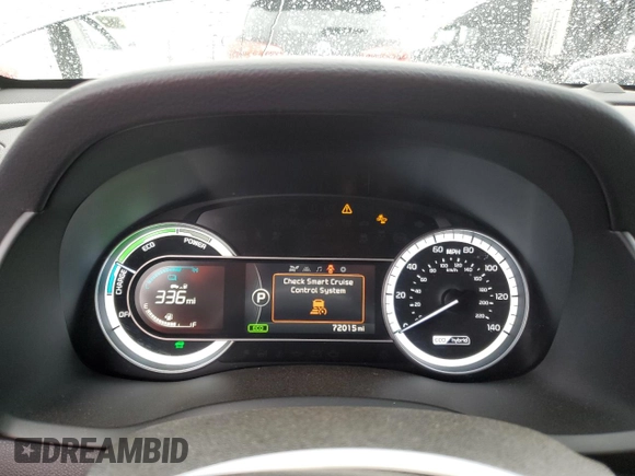 2017 Kia Niro LX with VIN KNDCB3LCXH5101284, listed as a Copart auction lot 48995435 with 72,015 mi miles and Salvage Title. Bid and sale history available at carsss.com. Image 9.