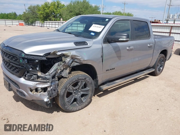 2022 Ram 1500 Big Horn z VIN 1C6RREFT2NN253608, wystawiony jako IAAI lot #42020587 z przebiegiem 44 509 mil mil oraz . Historia ofert i sprzedaży dostępna na DreamBid. Obrazek 2.