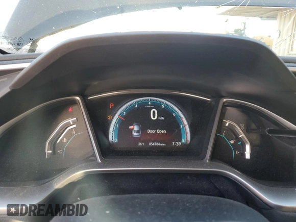 2016 Honda Civic Sedan EX-L with VIN 19XFC1F75GE027868, listed as a Copart auction lot 51684595 with 54,784 mi miles and Salvage Title. Bid and sale history available at carsss.com. Image 9.