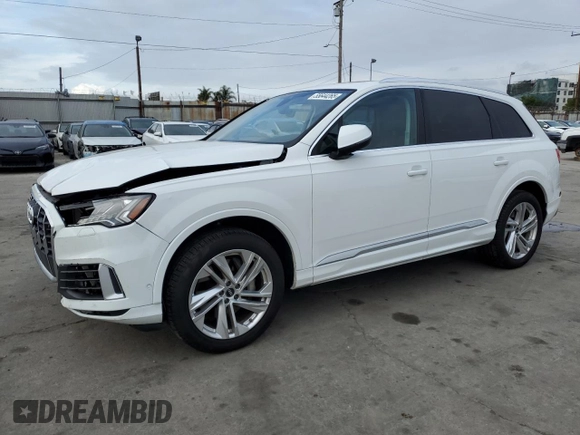 2024 Audi Q7 Premium Plus with VIN WA1LXBF73RD005671, listed as a Copart auction lot 55644265 with 17,711 mi miles and Clean title. Bid and sale history available at DreamBid. Image 1.