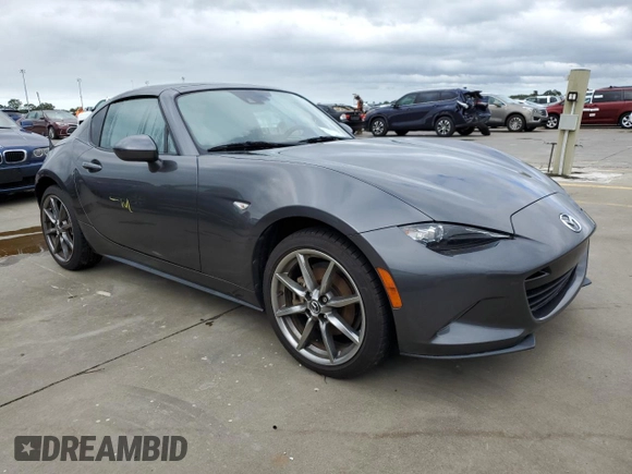 2017 Mazda MX-5 Miata RF Grand Touring with VIN JM1NDAM71H0103107, listed as a Copart auction lot 74390124 with 22,339 mi miles and Salvage Title. Bid and sale history available at carsss.com. Image 4.