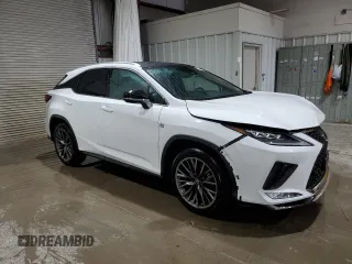 2021 Lexus RX 350 F Sport with VIN 2T2YZMDA4MC262310, listed as a Copart auction lot 56948985 with 19,366 mi miles and Salvage title. Bid and sale history available at DreamBid. Image 4.