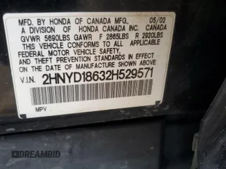 2002 Acura MDX Touring Pkg with VIN 2HNYD18632H529571, listed as a Copart auction lot 78059964 with 266,736 mi miles and Salvage Title. Bid and sale history available at carsss.com. Image 13.