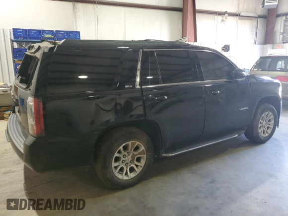 2019 GMC Yukon SLT with VIN 1GKS1BKC9KR361481, listed as a Copart auction lot 45811615 with 0 mi miles and Salvage Title. Bid and sale history available at carsss.com. Image 3.