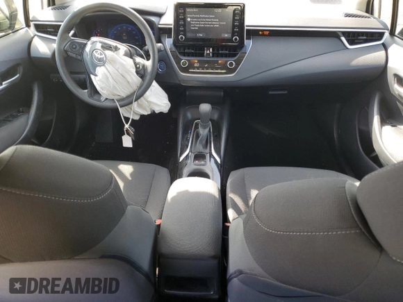 2020 Toyota Corolla Hybrid LE with VIN JTDEBRBE4LJ007061, listed as a Copart auction lot 46159535 with 43,698 mi miles and Salvage Title. Bid and sale history available at carsss.com. Image 8.