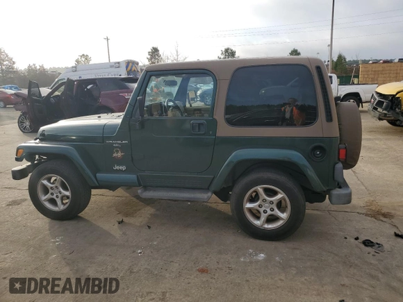 2001 Jeep Wrangler Sahara with VIN 1J4FA59SX1P367130, listed as a Copart auction lot 85755344 with 112,201 mi miles and Clean Title. Bid and sale history available at carsss.com. Image 2.