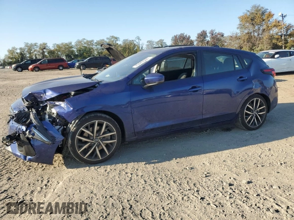 2024 Subaru Impreza Sport with VIN JF1GUAFC7R8305056, listed as a Copart auction lot 76447644 with 11,859 mi miles and Salvage Title. Bid and sale history available at carsss.com. Image 1.