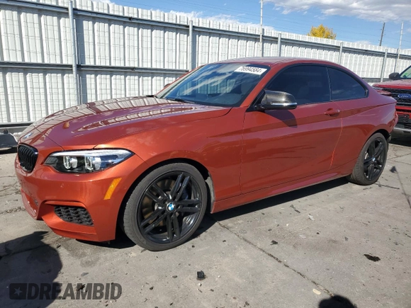 2018 BMW 2 Series M240i with VIN WBA2J5C57JVC07127, listed as a Copart auction lot 76994584 with 51,297 mi miles and Salvage title. Bid and sale history available at DreamBid. Image 1.