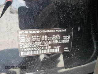 2016 BMW X5 xDrive50i z VIN 5UXKR6C50G0J81828, wystawiony jako Copart lot #52572315 z przebiegiem 91 737 mil mil oraz Szkoda całkowita • Salvage title. Historia ofert i sprzedaży dostępna na DreamBid. Obrazek 13.