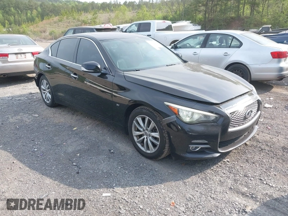 2015 Infiniti Q50 Premium with VIN JN1BV7AP5FM352834, listed as a IAAI auction lot 42037967 with 271,362 mi miles. Bid and sale history available at carsss.com. Image 1.