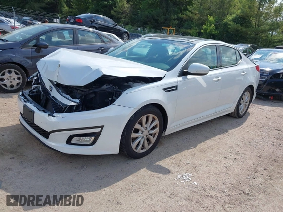 2015 Kia Optima EX with VIN 5XXGN4A77FG497218, listed as a IAAI auction lot 42464839 with 128,355 mi miles and . Bid and sale history available at DreamBid. Image 17.