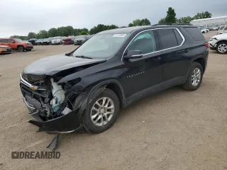 2019 Chevrolet Traverse LT Cloth z VIN 1GNEVGKW0KJ188072, wystawiony jako Copart lot #61474935 z przebiegiem 132 031 mil mil oraz Czysty tytuł • Clean title. Historia ofert i sprzedaży dostępna na DreamBid. Obrazek 1.