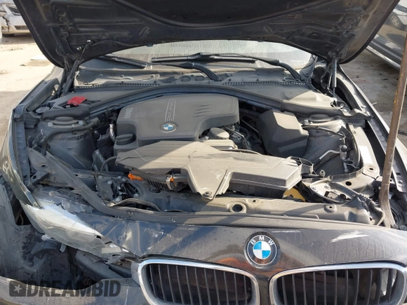 2015 BMW 3 Series 328i with VIN WBA3A5C55FF607013, listed as a IAAI auction lot 41527827 with 80,000 mi miles. Bid and sale history available at carsss.com. Image 10.
