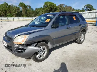 2008 Kia Sportage LX with VIN KNDJE723287467137, listed as a Copart auction lot 44497015 with 103,393 mi miles and Non Repairable. Bid and sale history available at DreamBid. Image 1.