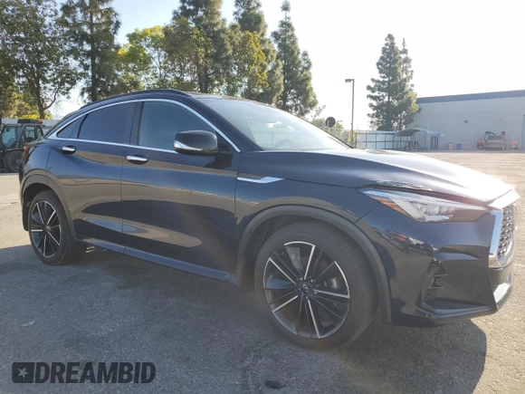 2022 Infiniti QX55 Essential with VIN 3PCAJ5K34NF104019, listed as a Copart auction lot 52546815 with 78,698 mi miles and Salvage Title. Bid and sale history available at DreamBid. Image 4.