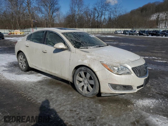 2015 Buick Regal Premium II with VIN 2G4GR5GX2F9125158, listed as a Copart auction lot 45643015 with 85,567 mi miles and Salvage Title. Bid and sale history available at carsss.com. Image 4.