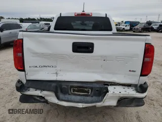 2022 Chevrolet Colorado 2WD Work Truck with VIN 1GCGSBEN9N1150506, listed as a Copart auction lot 46580195 with 43,610 mi miles and Salvage title. Bid and sale history available at DreamBid. Image 6.
